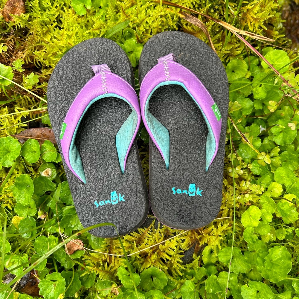Sanok kid slippers, size toddler 7-8